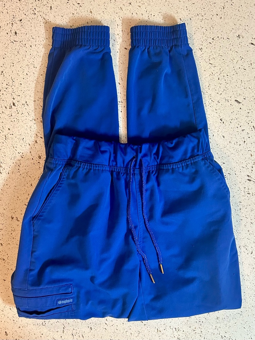 Cherokee Euphoria Royal Blue Mid Rise Jogger Scrub Pants